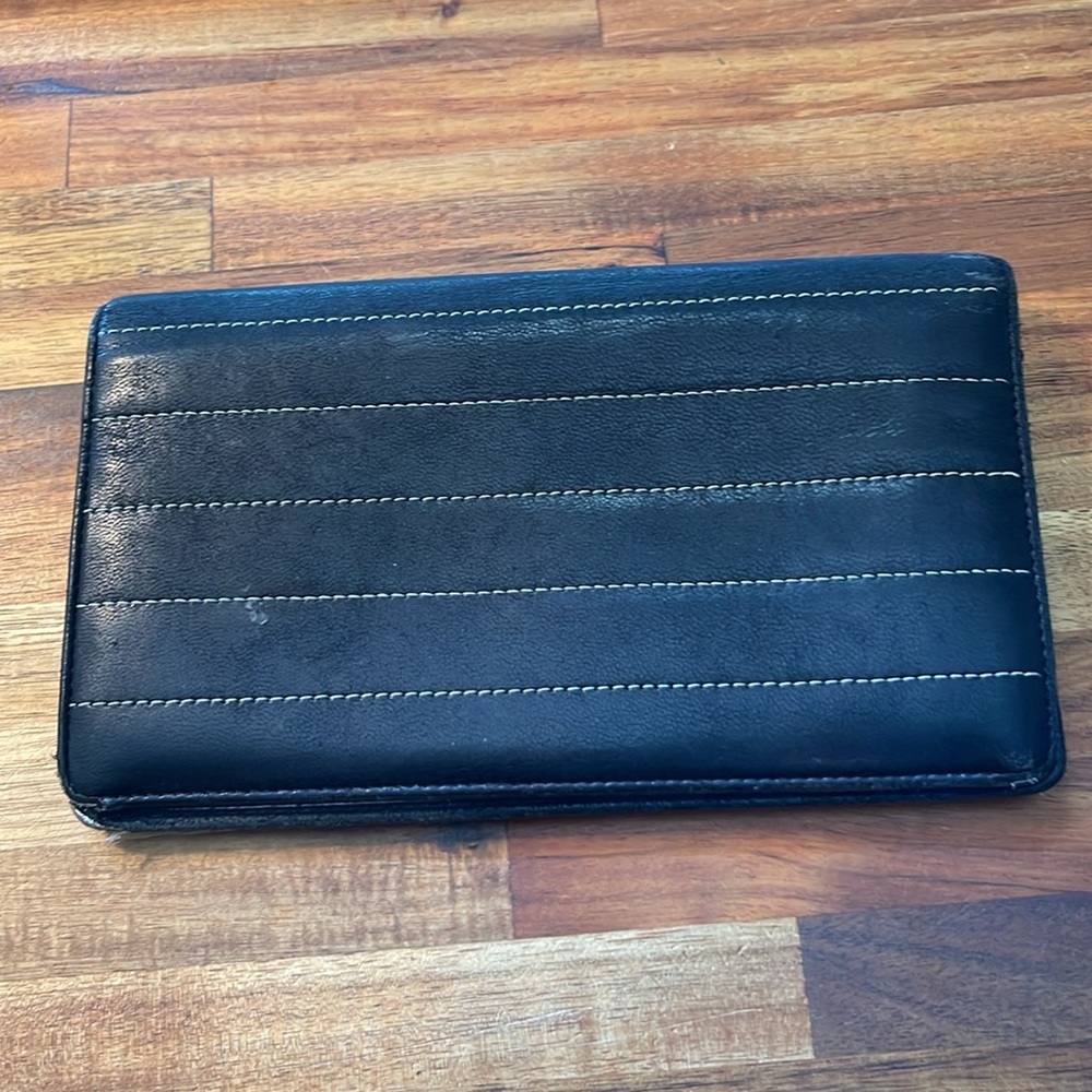 Chanel Auth Quilted Mademoisele Blk Ligne Tall Fold Wallet/Clutch. P - Picture 5 of 16